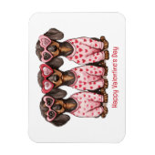 Gelukkige Valentijnsdag teckel honden Magneet (Verticaal)