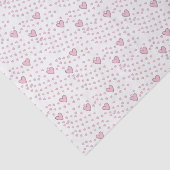 Gelukkige Valentijnsdag Tissue Paper Pink Hearts Tissuepapier (Detail)