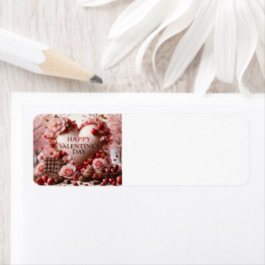 Gelukkige Valentijnsdag traktaties Etiket (Insitu)