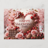 Gelukkige Valentijnsdag traktaties Feestdagenkaart (Voorkant)