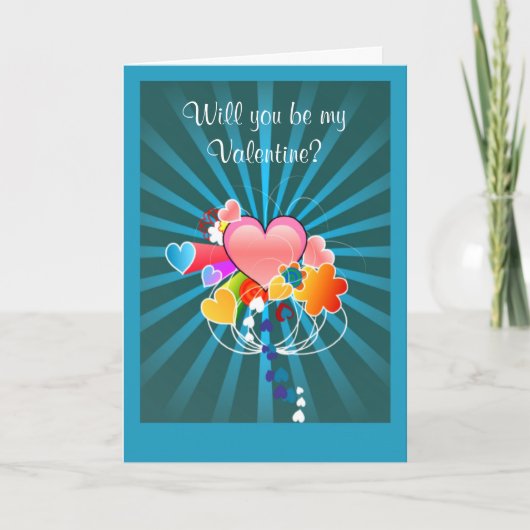 Gelukkige Valentijnsdag uit geheime bewonderaarsha Feestdagen Kaart (Voorkant)