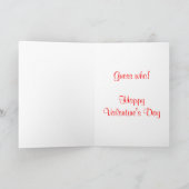 Gelukkige Valentijnsdag uit geheime bewonderaarsha Feestdagen Kaart (Binnen)