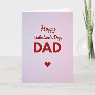 Gelukkige Valentijnsdag Vader Gestreepte kaart