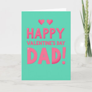 Gelukkige Valentijnsdag Vader Liefde Kaart