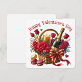 Gelukkige Valentijnsdag - Valentijnsdag Kaart (Voorkant / Achterkant)