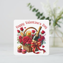 Gelukkige Valentijnsdag - Valentijnsdagkaart Bedankkaart
