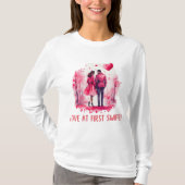 Gelukkige Valentijnsdag, Valentijnse Schattige T-shirt (Voorkant)