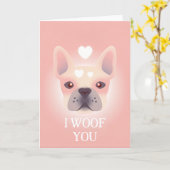 Gelukkige Valentijnsdag van de hond Kaart (Gele Bloem)