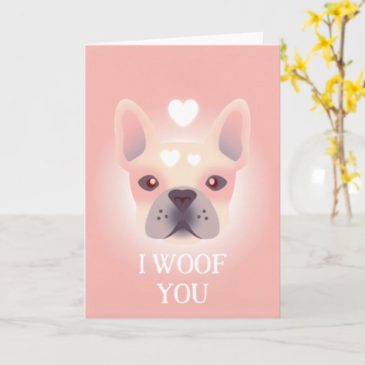 Gelukkige Valentijnsdag van de hond Kaart (Gele Bloem)