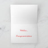 Gelukkige Valentijnsdag van geheime bewonderaar du Feestdagen Kaart (Binnen)