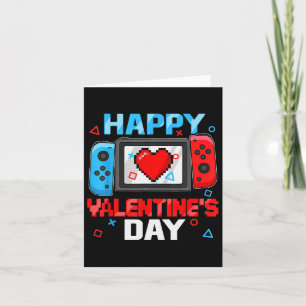 Gelukkige Valentijnsdag Video Game Controller Hart Kaart