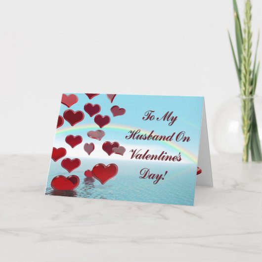 Gelukkige Valentijnsdag voor echtgenoot Feestdagen Kaart (Voorkant)