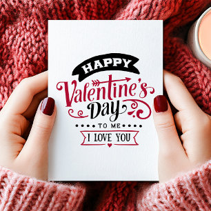Gelukkige Valentijnsdag Voor Mij Alleen Anti Valen Feestdagen Kaart