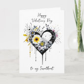 Gelukkige Valentijnsdag voor mijn lieverd Bloem Kaart (Voorkant)