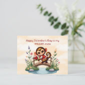 Gelukkige Valentijnsdag voor mijn Prime-mate Feestdagenkaart (Staand voorkant)