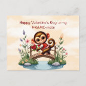 Gelukkige Valentijnsdag voor mijn Prime-mate Feestdagenkaart (Voorkant)