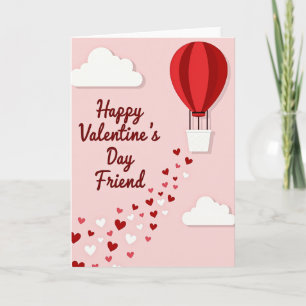 Gelukkige Valentijnsdag Vriendenkaart Kaart