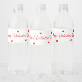 Gelukkige Valentijnsdag Waterfles Etiket