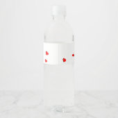 Gelukkige Valentijnsdag Waterfles Etiket (Achterkant)