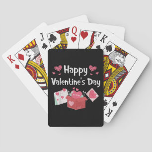 Gelukkige Valentijnsdag Wees Van Mij Schattige Har Pokerkaarten