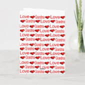 Gelukkige Valentijnsdag Wenskaart Oma Hart Feestdagen Kaart (Achterkant)