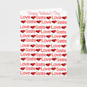 Gelukkige Valentijnsdag Wenskaart Oma Hart Feestdagen Kaart
