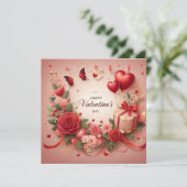 Gelukkige Valentijnsdag Wenskaarten Kaart (Staand voorkant)