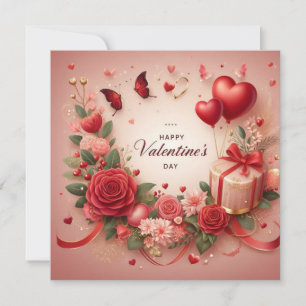 Gelukkige Valentijnsdag Wenskaarten Kaart