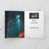 Gelukkige Valentijnsdag Wereld leeg zonder jou Kaart (Binnen)