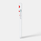 Gelukkige Valentijnsdag wit iPhone 15 Case (Linkerkant)