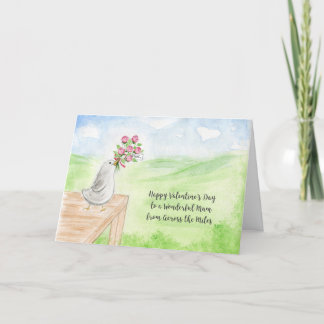 Gelukkige Valentijnsdag Wonderful Mum Across Miles Kaart