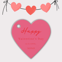 Gelukkige Valentijnsdag XOXO Cheeries Hart Bedankjes Labels