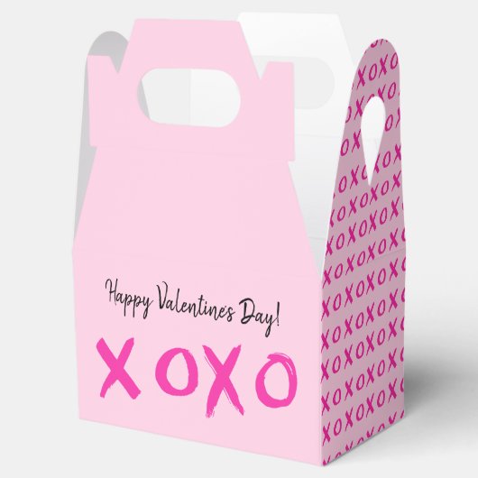 Gelukkige Valentijnsdag xoxo Roze Bedankdoosjes (Geopend)