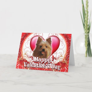 Gelukkige Valentijnsdag Yorkie Feestdagen Kaart