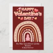 Gelukkige Valentijnsdag Zuster Gepersonaliseerde R Feestdagenkaart (Voorkant)