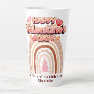 Gelukkige Valentijnsdag Zuster Gepersonaliseerde R Latte Mok