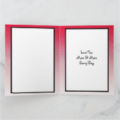 Gelukkige Valentijnsdag Zwarte Ombre Fotokaart Kaart (Binnen)