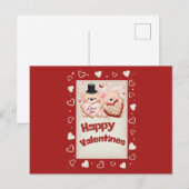 Gelukkige Valentijnse Beren Briefkaart (Voorkant / Achterkant)