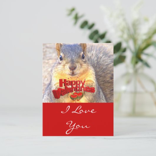 Gelukkige Valentijnse Day_ Feestdagenkaart (Staand voorkant)