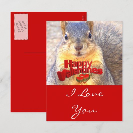 Gelukkige Valentijnse Day_ Feestdagenkaart (Voorkant / Achterkant)