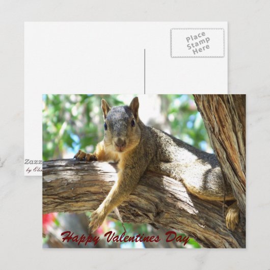 Gelukkige Valentijnse Day_Postcard Feestdagenkaart (Voorkant / Achterkant)