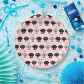 Gelukkige Valentijnse  Labrador Retriever Dogs Papieren Bordje (Feest)