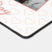 Gelukkige Valentijnse  Schattige 3 foto hartpatroo Bureaumat (Hoek)