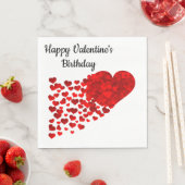Gelukkige Valentijnse verjaardag Servet (Insitu)