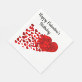 Gelukkige Valentijnse verjaardag Servet (Hoek)