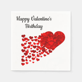Gelukkige Valentijnsverjaardag Servet