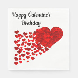 Gelukkige Valentijnsverjaardag Servet