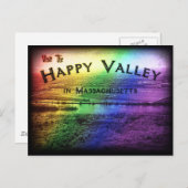 Gelukkige Vallei Massachusetts Briefkaart (Voorkant / Achterkant)