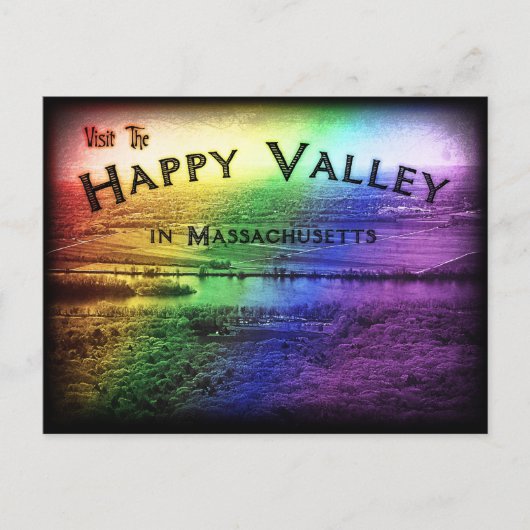 Gelukkige Vallei Massachusetts Briefkaart (Voorkant)