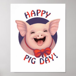 Gelukkige Varkensdag! Poster